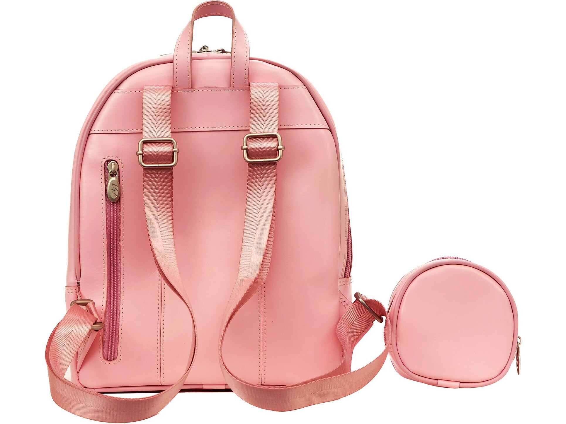 McKlein Arches 2-Piece Leather Backpack Set, Small, Pink (99729)