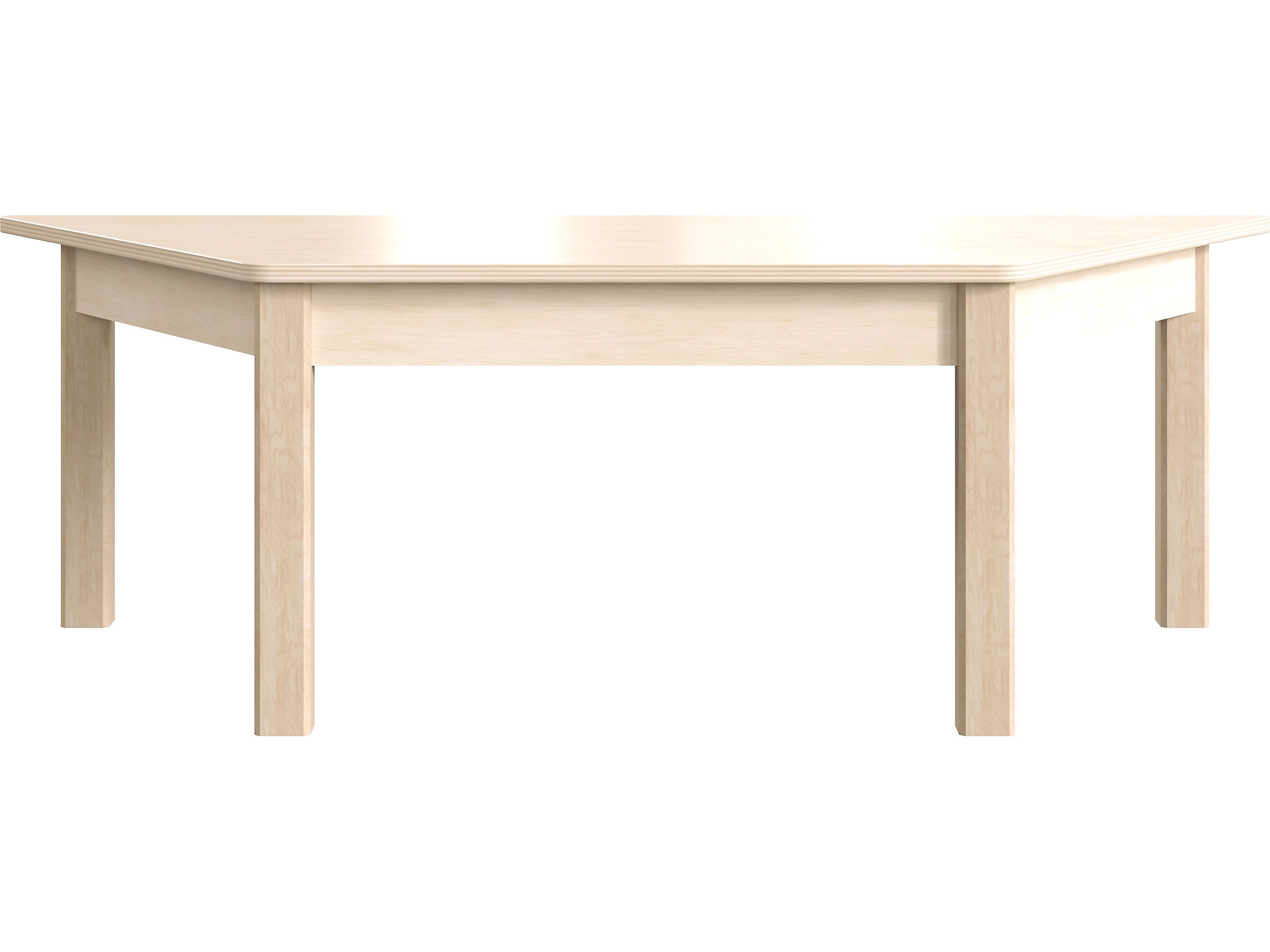 Flash Furniture Bright Beginnings Hercules Trapezoid Table, 47" x 20.75", Beech (MK-ME088016-GG)