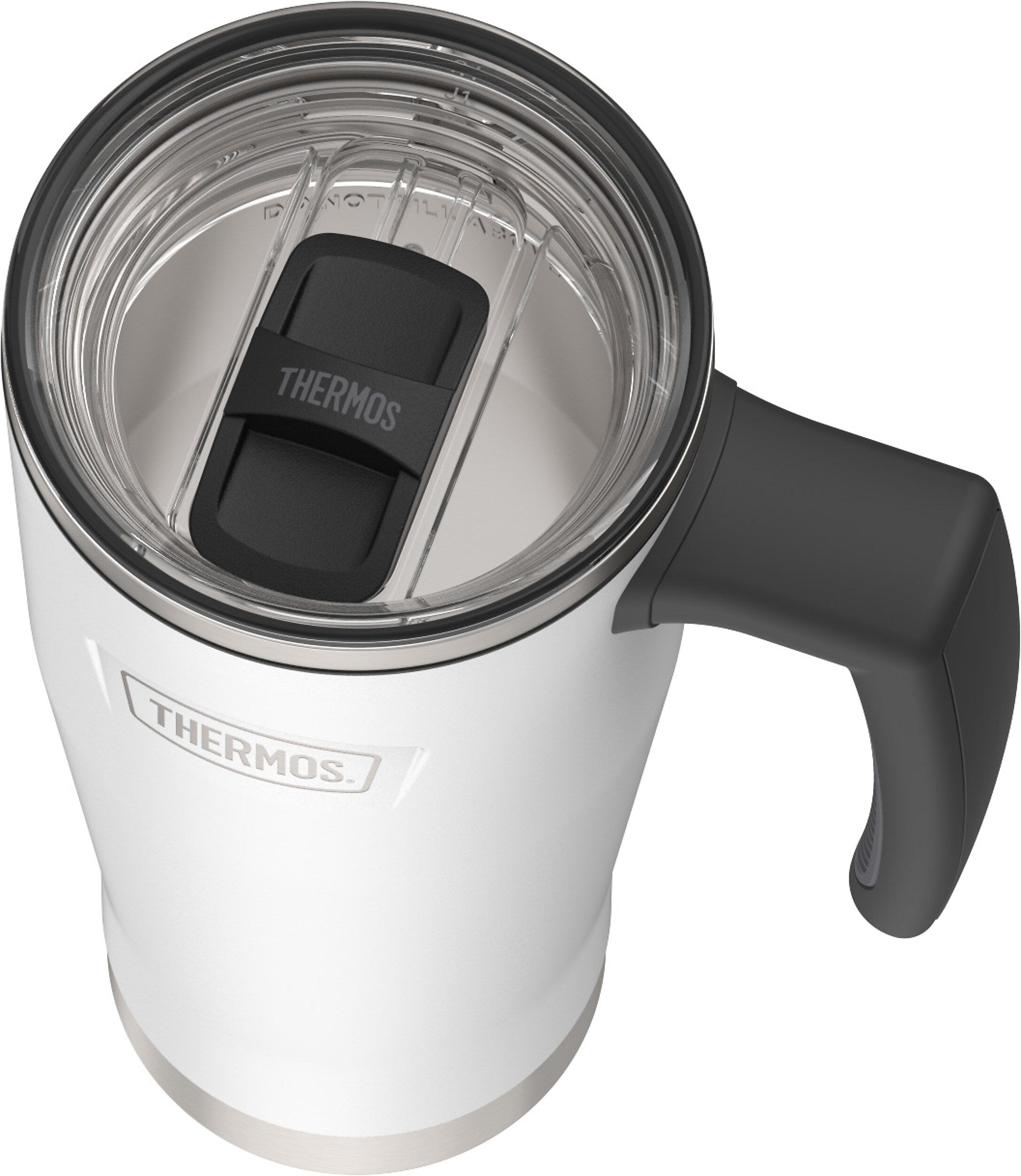 Thermos Icon Stainless Steel Vacuum Insulated Travel Mug, 18 oz., White (EAIS1162WH4)