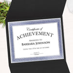 Royal Consumer Tri-Fold Certificate Holders, Black, 5/Pack (GEO47838)