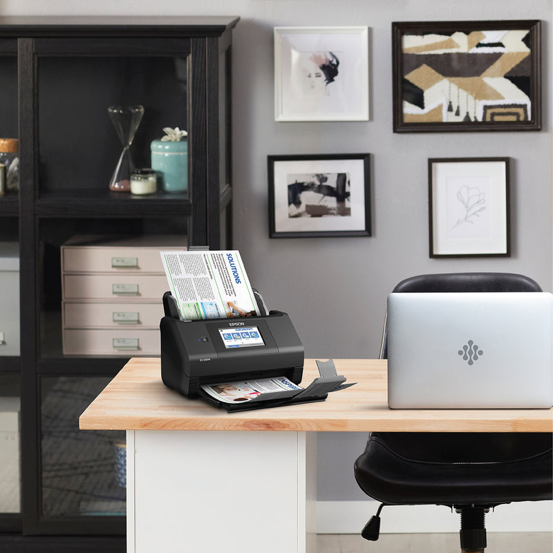 Epson WorkForce ES-580W Wireless Duplex Document Scanner, Black (B11B258201)