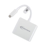 Innovera USB Type-C to HDMI/USB-A/USB-C Adapter, Male to Female, White (IVR50000)