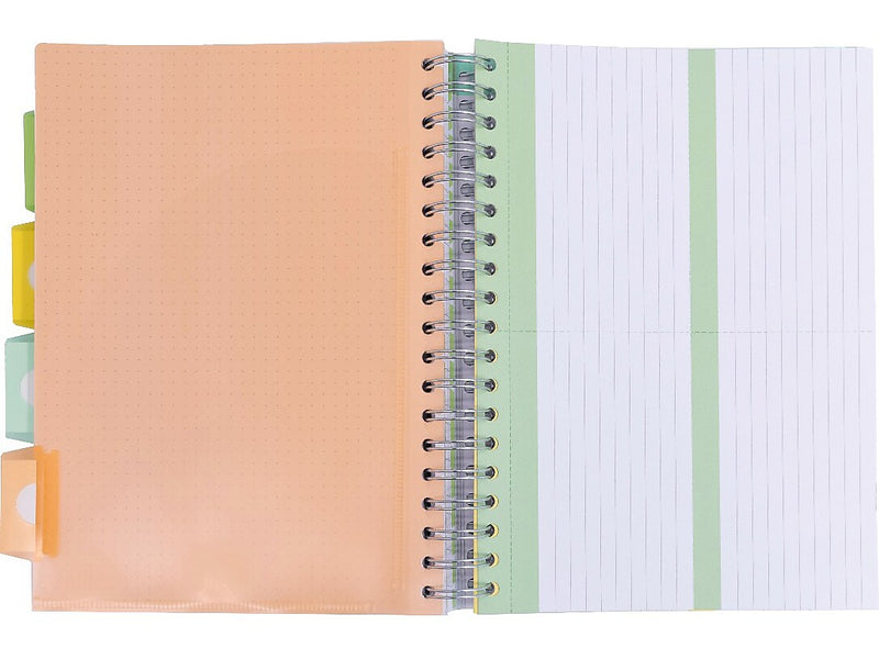 Pukka Pad B5 Study Book Customizable Notebook, 7.09" x 9.6", 120 Sheets, Gray/Silver (9824-STU)