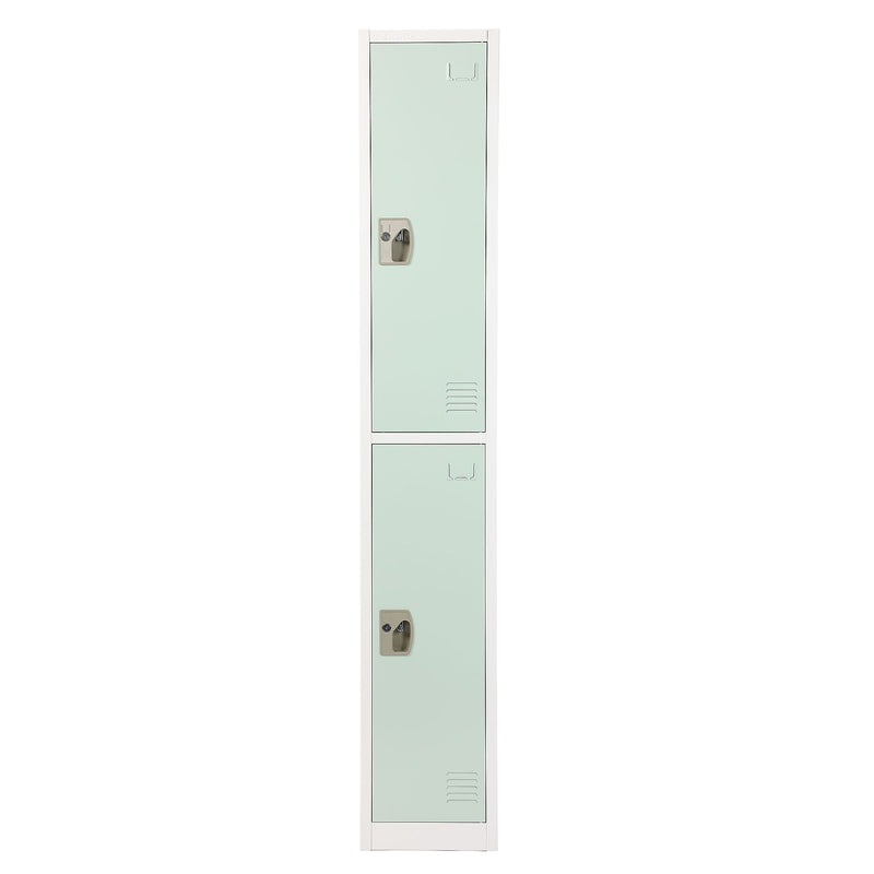 AdirOffice 72'' 2-Tier Misty Green Storage Locker (ADI629-202-MGRN)