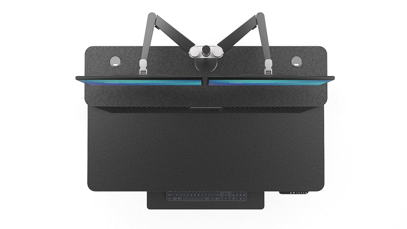 VersaDesk PowerLift Split-Level 48"W Electric Rectangular Adjustable Standing Desk, Black (PL2SD4830-BB)