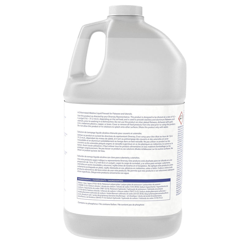 Diversey Suma Dip K1 Liquid Dish Presoak and Destainer 128 oz., 4/Carton (93331251)