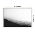 Amanti Art Virgin Mountains II by Laura Marshall Wood Framed Wall Art Print, 41" x 28" (A42677389691)