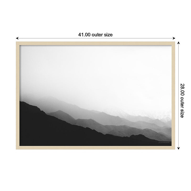 Amanti Art Virgin Mountains II by Laura Marshall Wood Framed Wall Art Print, 41" x 28" (A42677389691)
