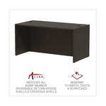 Alera Valencia Series Straight Front Desk Shell, 59 1/8w X 29 1/2d X 29 1/2h, Espresso