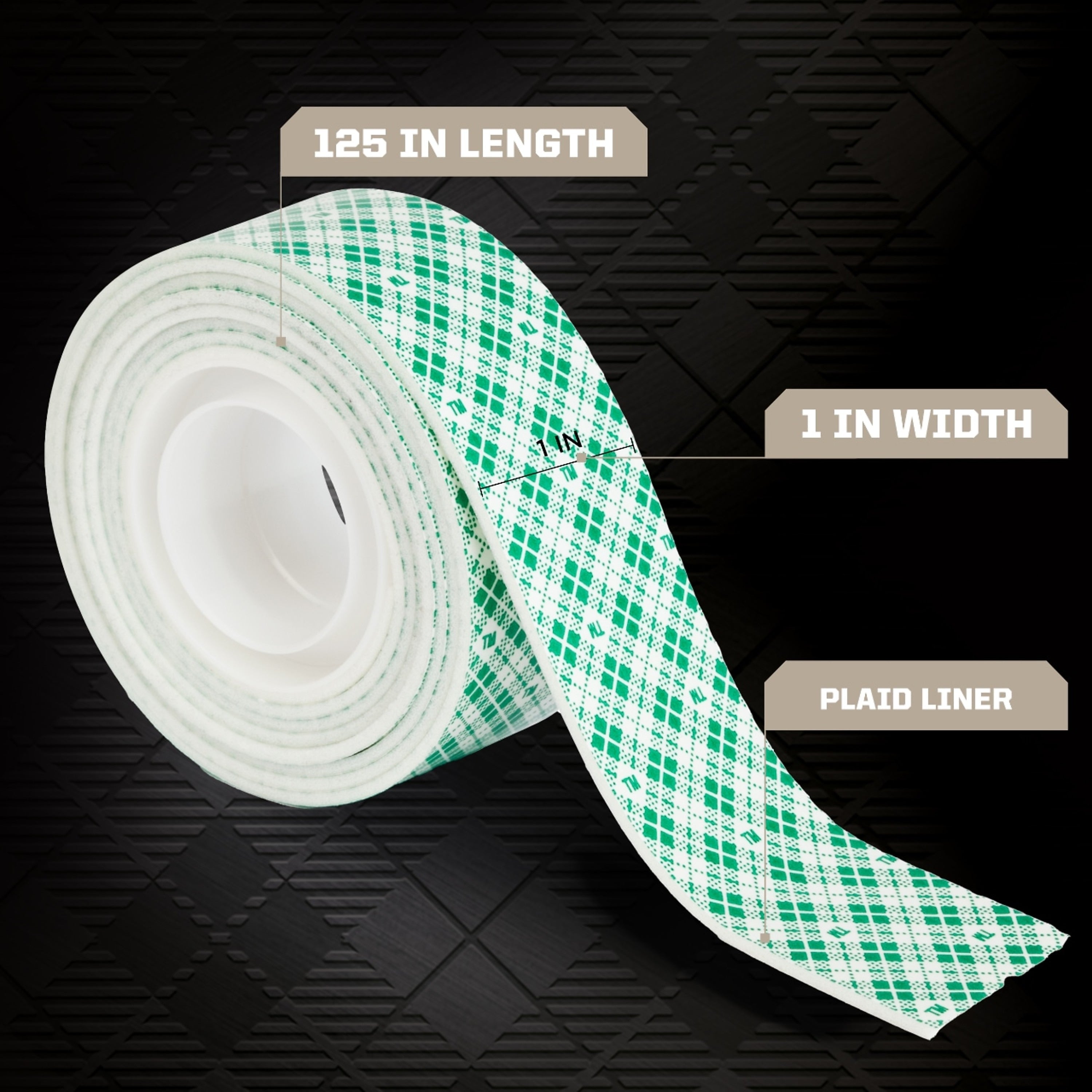 Scotch Double-Sided Indoor Mounting Tape, 1" x 3.47 yds., White (314S-MED)