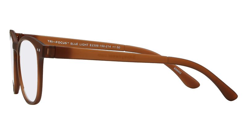 SAV Tri-focus Blue Light +1.50 Reading Glasses, Brown (E2306)
