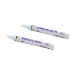 Marvy Uchida DecoColor Opaque Paint Markers, Broad Tip, Pale Blue, 2/Pack (526300PBa)