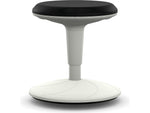 HON Revel Armless Plastic Task Stool, Black/White (HEFS01.BL)