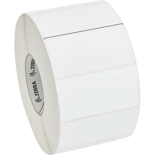 Zebra Z-Perform 2000T Thermal Transfer Label, 4" x 2", Bright White, 11,000/Pack (10000285)