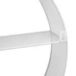 Mind Reader 2 Metal Circular Floating Shelves, 18" x 4" x 18", White (WALLCIR-WHT)