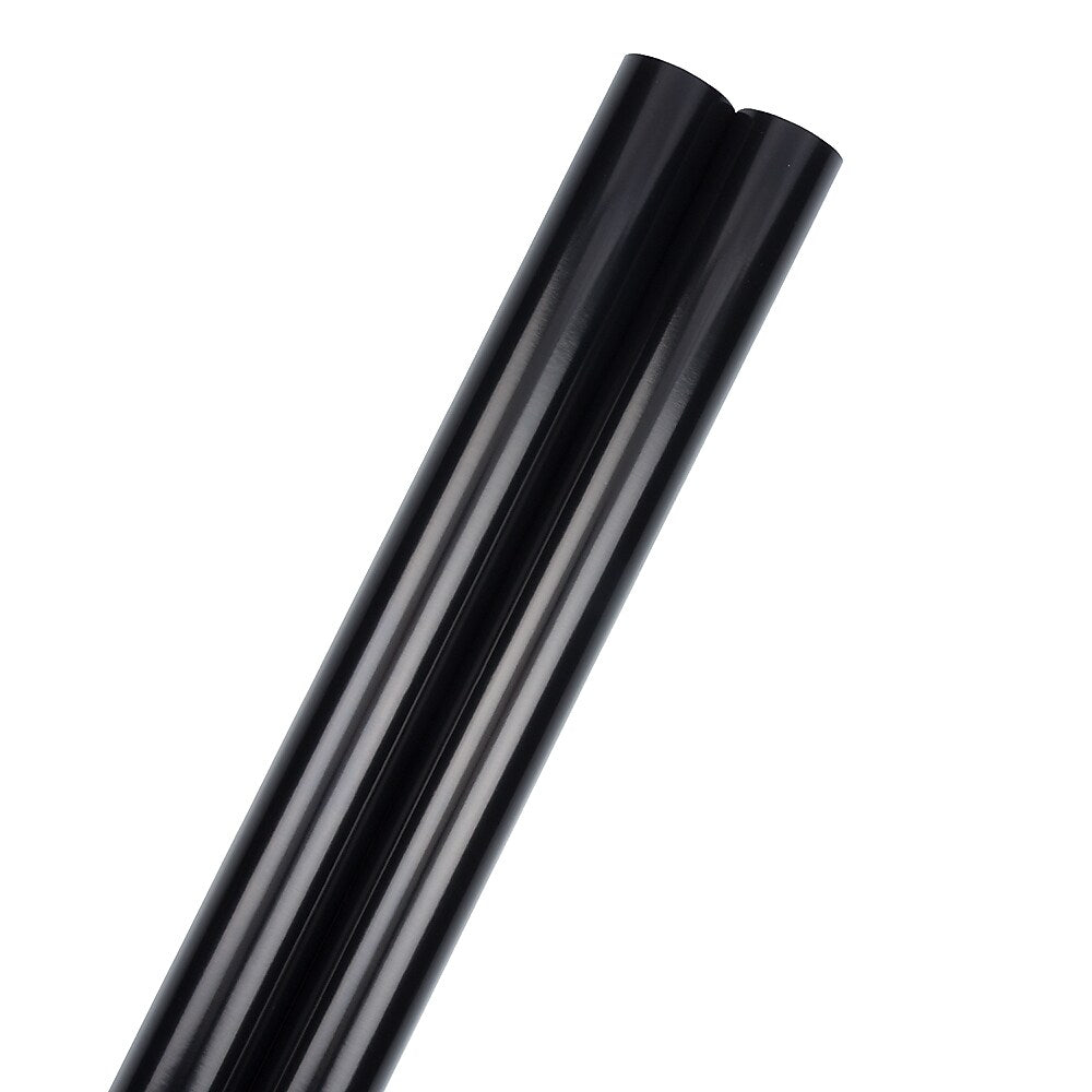 JAM Paper Wrapping Paper, 25 Sq. ft. x 30", Black, 2/Pack (165S25BLG)