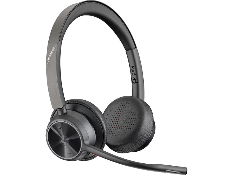 Poly Voyager 4300 UC Series USB-C Bluetooth Stereo Phone & Computer Headset, MT Certified (77Z30AA)