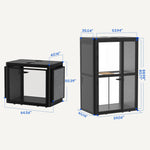 FlexiSpot WorkCube Series Sound Absorbing 2 Person Privacy Booth, Black (EP2FB-KIT)