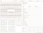 Medical Arts Press General Dental Exam Chart,  Ivory (21140RL)