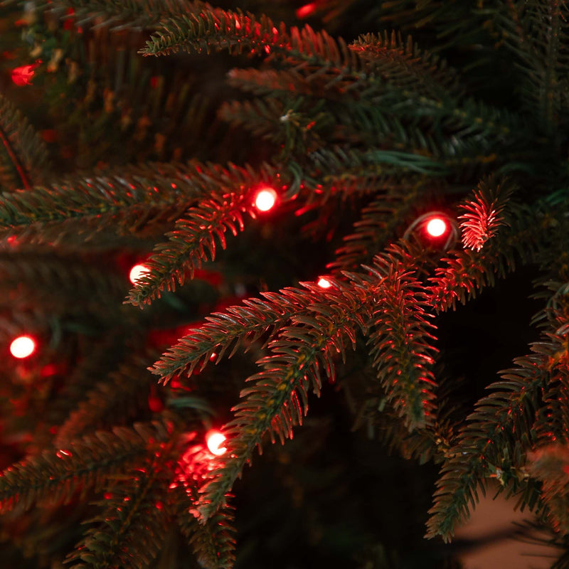 Nearly Natural 6-ft Pre-Lit Artificial Edmonton Fir Light Show Memory Shape Christmas Tree (T4785)