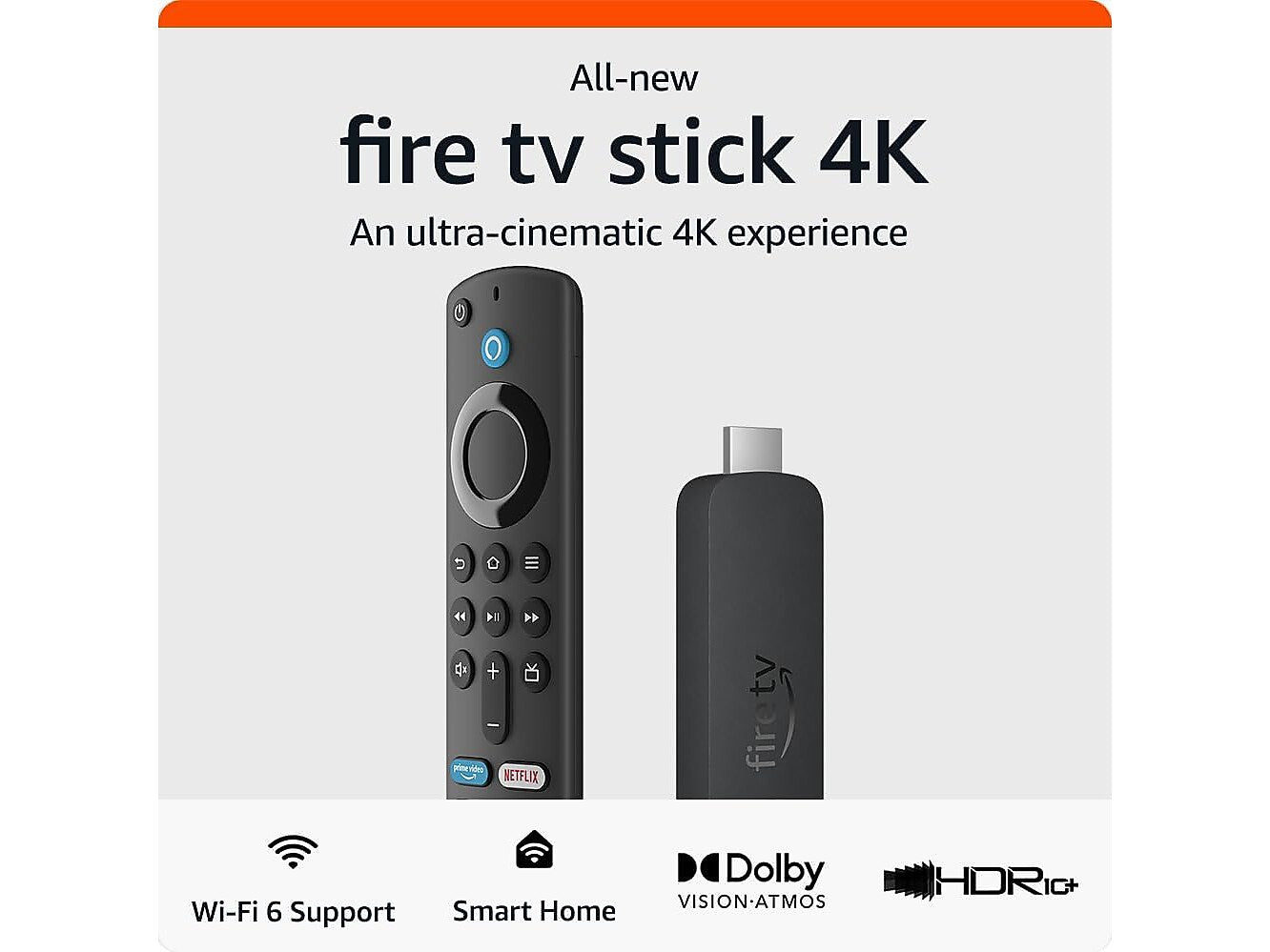 Amazon Fire TV Stick 4K B0CJM1GNFQ Streaming Media Player, Black