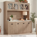 Sauder Dixon City 66"W Desktop Hutch, Brushed Oak (432895)