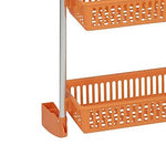 Household Essentials OTD 6-Shelf Hanging Storage Rack, 57" x 19.25" x 6.25", Orange (2152-1)