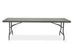 Iceberg IndestrucTable Commercial Folding Table, Rectangular, 96" x 30" x 29", Charcoal Top (ICE65537)