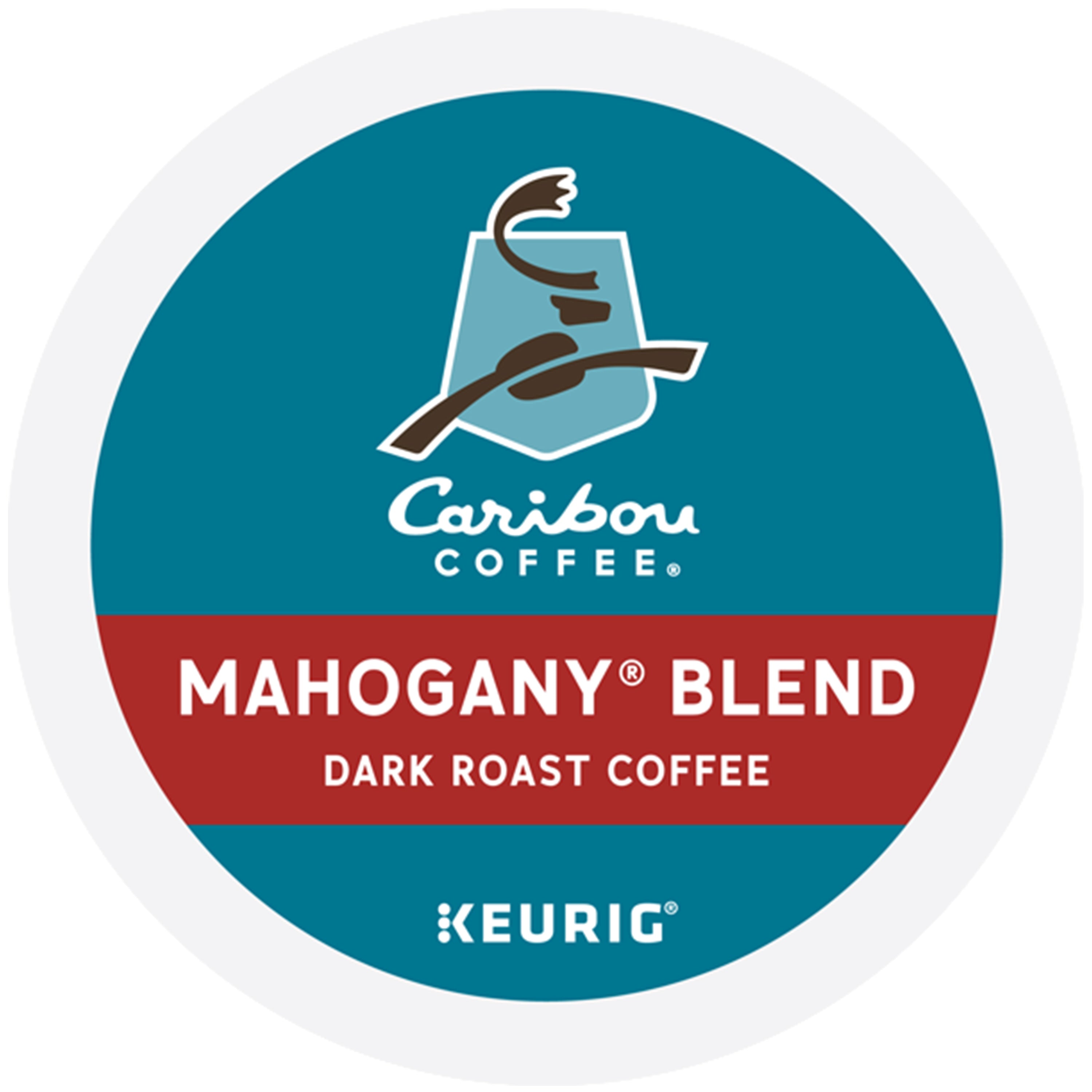Caribou Mahogany Blend Coffee Keurig® K-Cup® Pods, Dark Roast, 0.40 oz., 24/Box (6990)