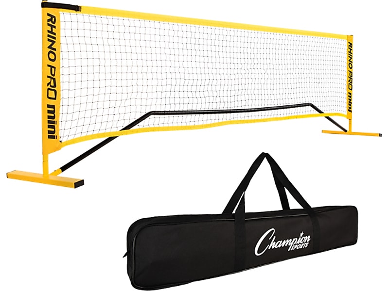 Champion Sports RHINO Port-A-Net System, Yellow/Black (PA10SET)