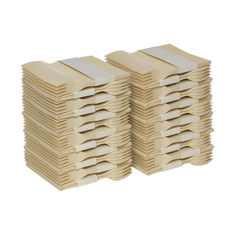 Dixie Ultra SmartStock Series-O Bio-Blend Fork Refills, Medium-Weight, Natural Beige, 960/Carton (SSF11B)