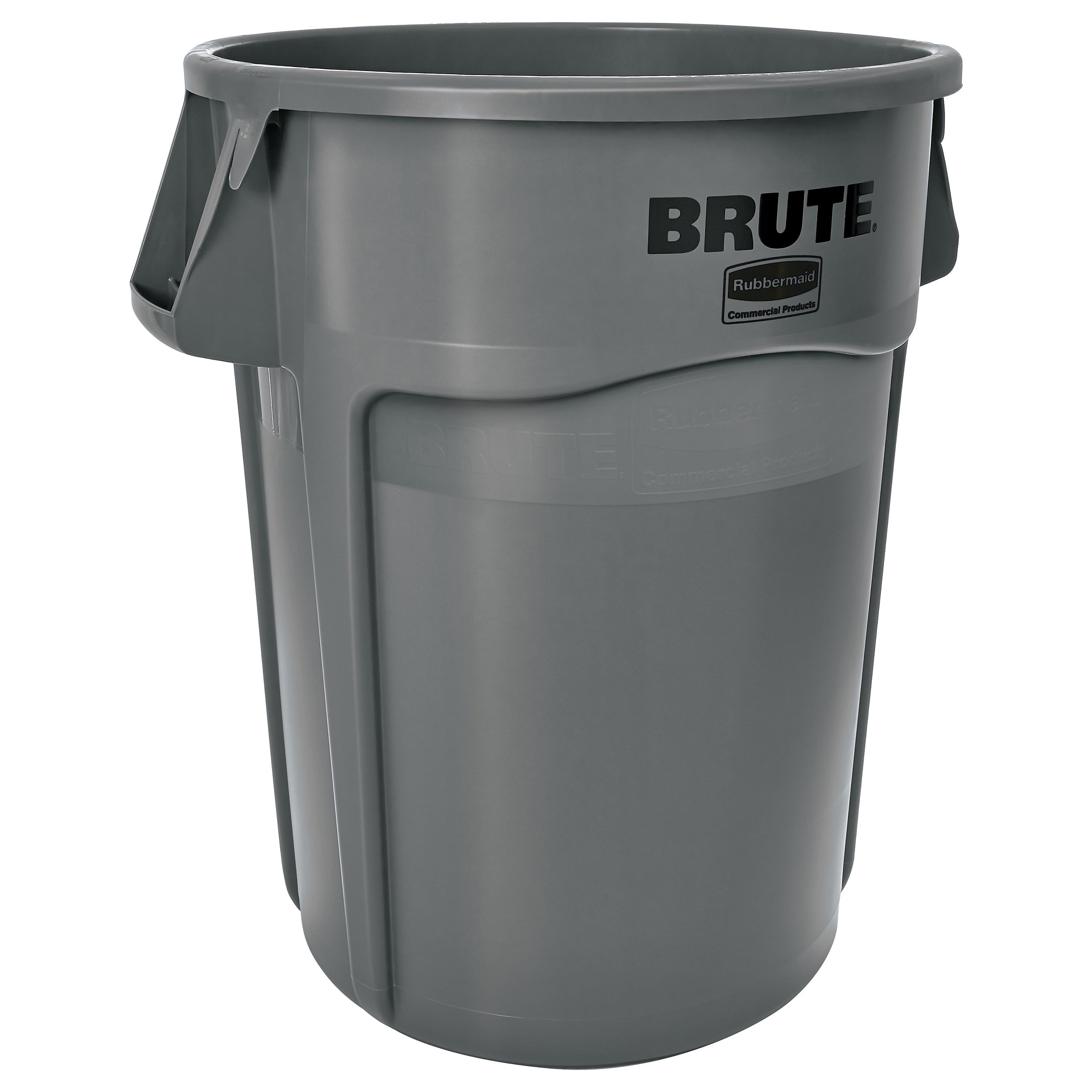 Rubbermaid Plastic Trash Can, 44 Gallon, Gray (FG264360GRAY)