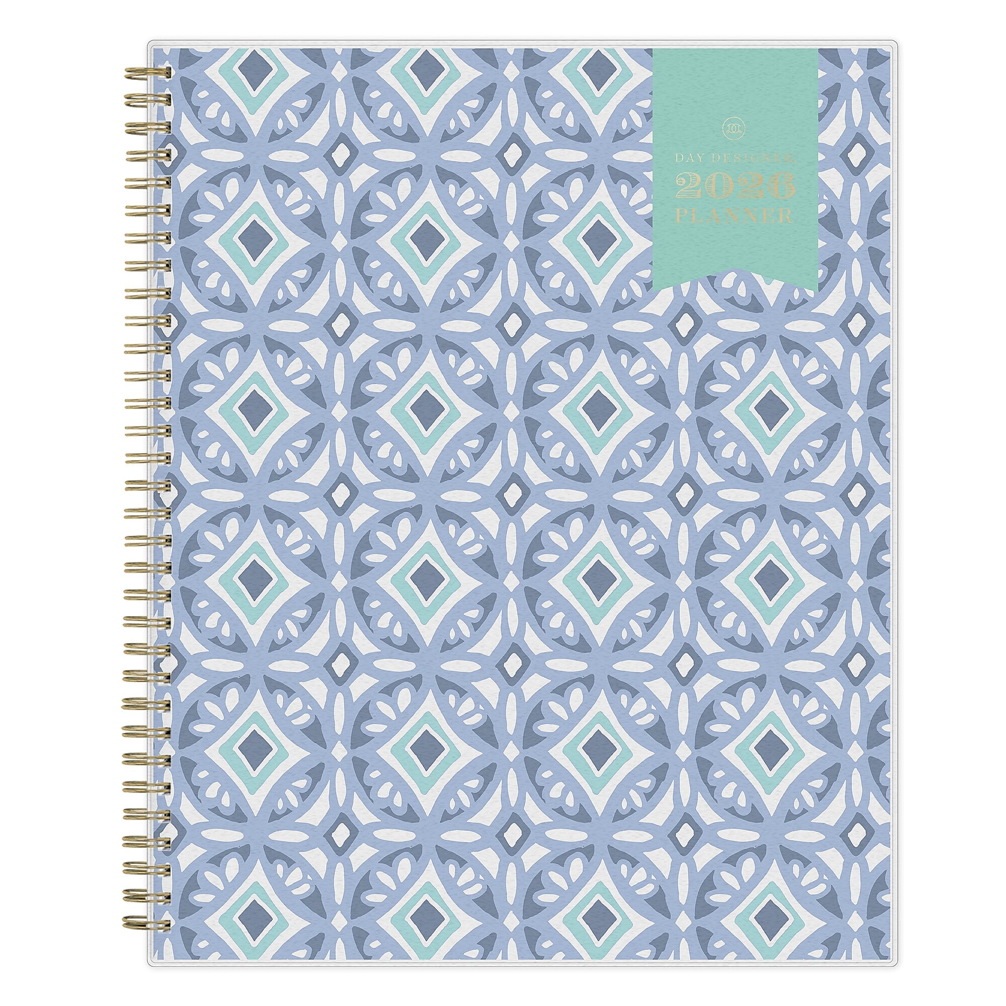 Planning Calendar DD Tile Frosted PP 8.5x11 RY26 Wkly/Mthly Safety Wirebound -