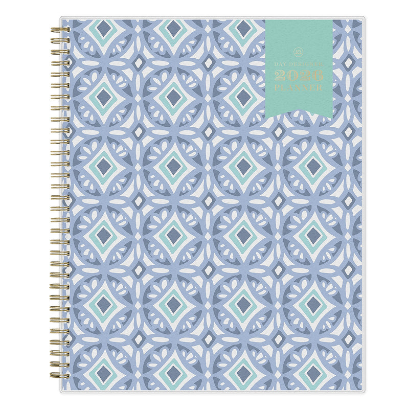 Planning Calendar DD Tile Frosted PP 8.5x11 RY26 Wkly/Mthly Safety Wirebound -