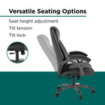 Workplace2.0™ Ramsey Ergonomic Bonded Leather Swivel Manager Chair, Black (ST62216)