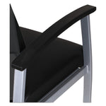 Alera metaLounge Series Polyurethane Bariatric Guest Chair, Black (ALEML2219)