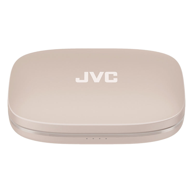 JVC Nearphones Wireless Noise Canceling Over-Ear Earphones, Bluetooth, Sand Beige (JVCHANP50TC)