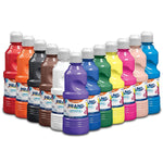 Prang Washable Tempera Paint, Assorted Colors, 16 oz., 12/Pack (10796)