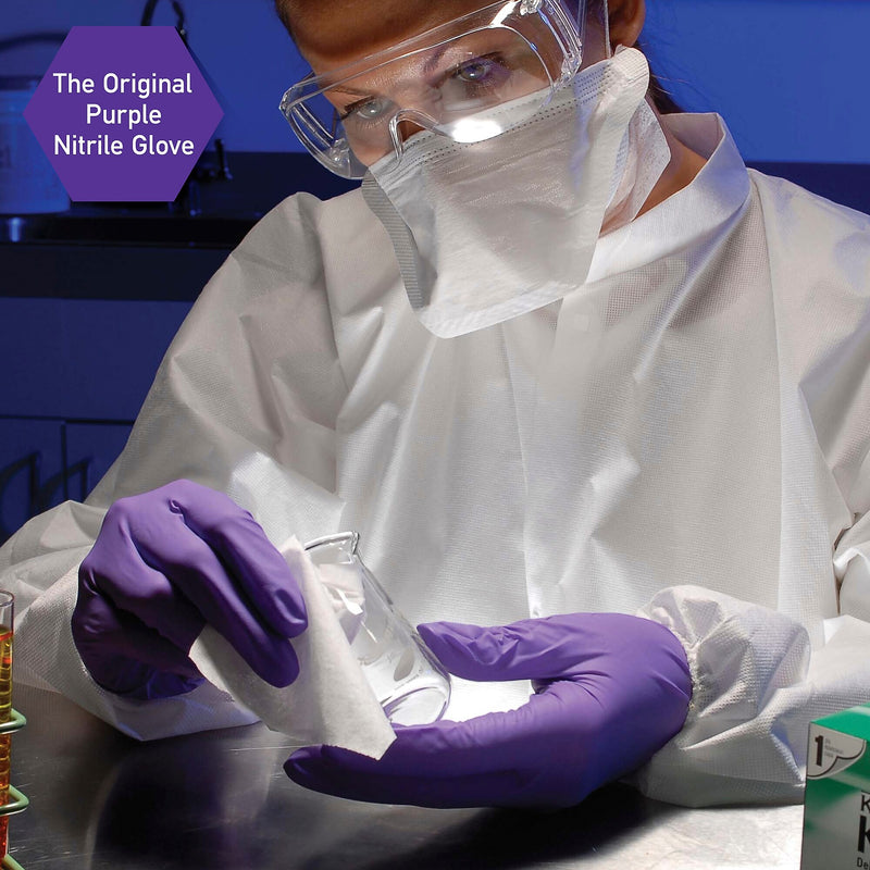 Kimberly-Clark Powder Free Nitrile Exam Gloves, Small, Purple, 100/Box (55081)