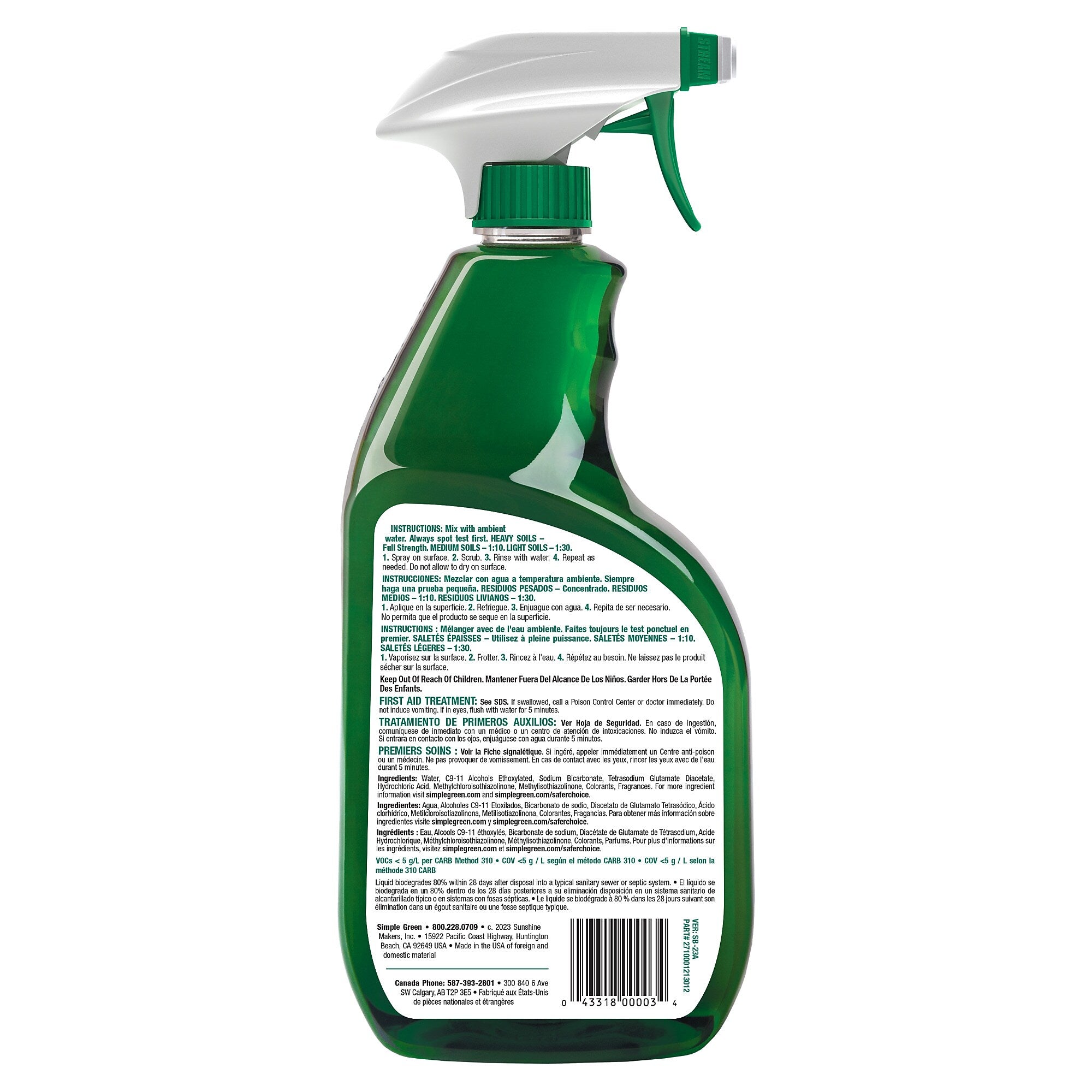 Simple Green Industrial Cleaner and Degreaser, Concentrated, Sassafras Scent, 24 oz. (SMP13012)
