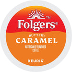 Folgers Buttery Caramel Coffee, Medium Roast, 0.31 oz. Keurig® K-Cup® Pods, 24/Box (6680)