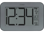 La Crosse Technology Atomic Digital Wall/Table Clock, 10" x 6.5" (513-02927)