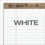 TOPS Second Nature Notepad, 8.5" x 11.75", Wide Ruled, White, 50 Sheets/Pad, Dozen (74880)