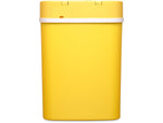 Nine Stars Plastic Sensor Trash Can, 3.2-Gallon, Yellow (DZT-12-5YL)