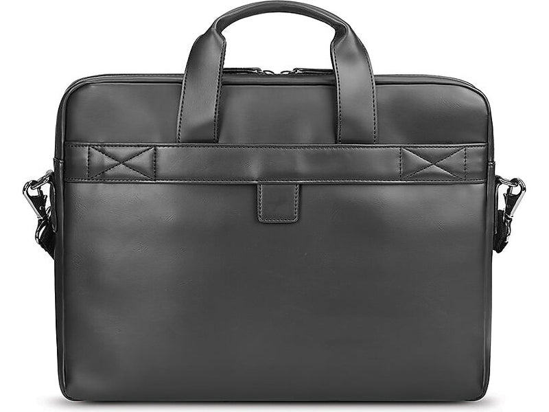 Solo New York Murray Vinyl Briefcase, Laptop Compatible, Black (VNL100-4)