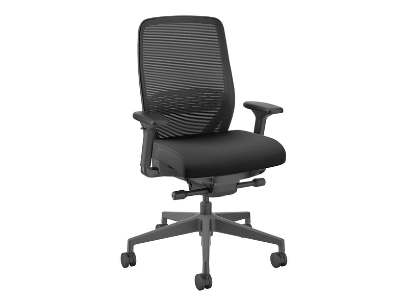 HON Nucleus Ergonomic Fabric/Mesh Swivel Task Chair, Black (HNR1KD.Y2.STC.A.H.IM.CU10.BL.SB.T)