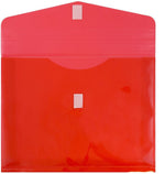JAM Paper Premium Plastic Document File, Letter, Red, 3/Pack (218V2REX3)