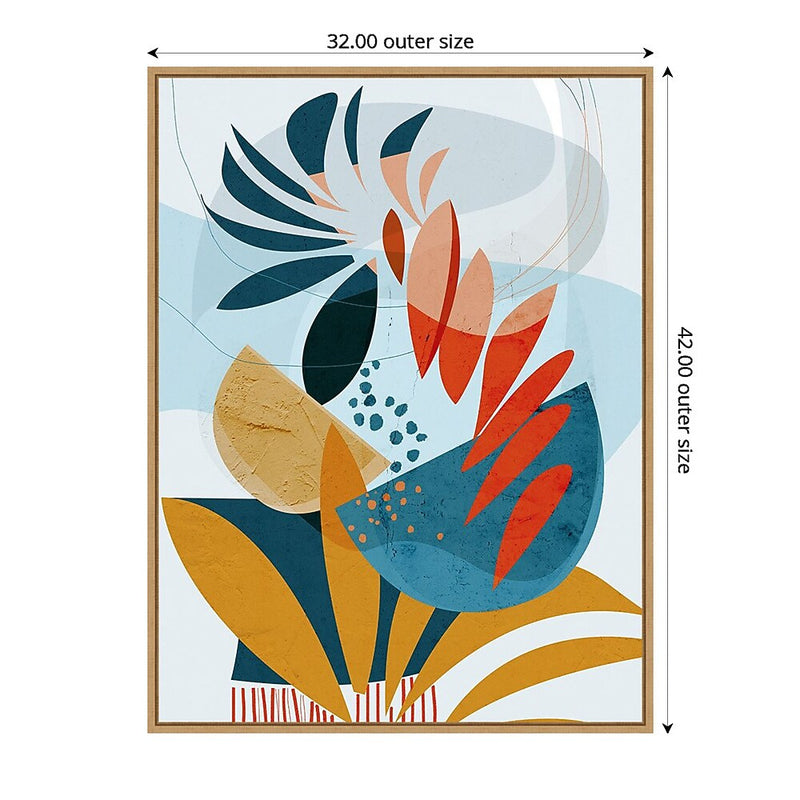Amanti Art Tropical Planted by Ishita Banerjee Framed Canvas Wall Art Print, 32" x 42" (A42677747811)