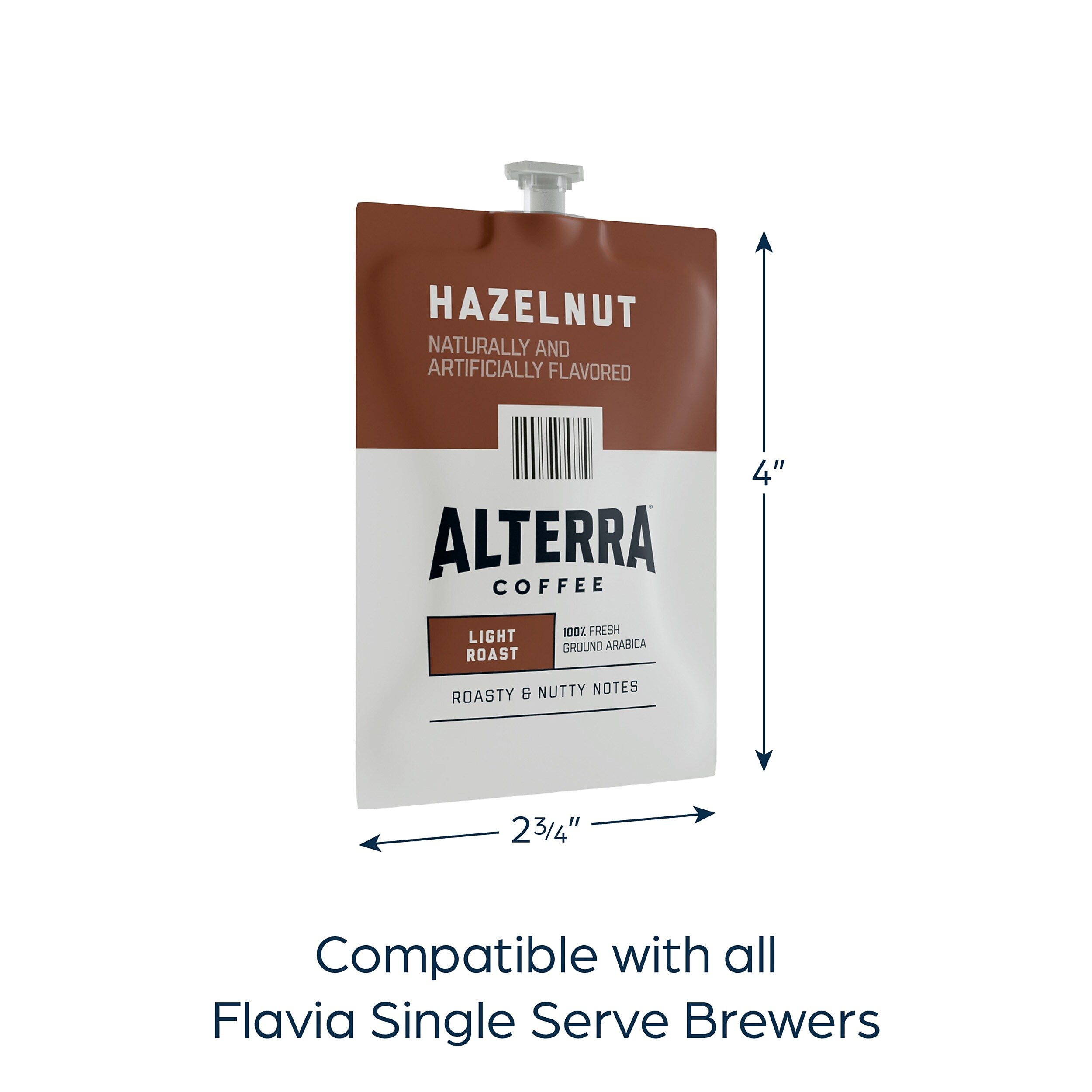 Alterra Hazelnut Coffee Flavia Freshpacks, Medium Roast, 100/Carton (MDRA185)