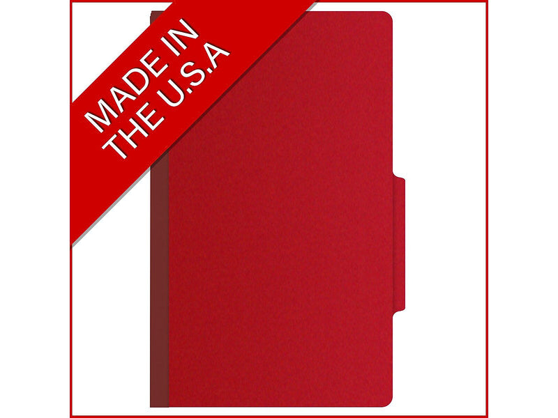Medical Arts Press Pressboard Classification Folder, 2" Expansion, Legal Size, Deep Red, 25/Box (DV-T52-02-3DRD)